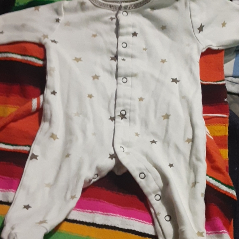 Preemie button up onesie
